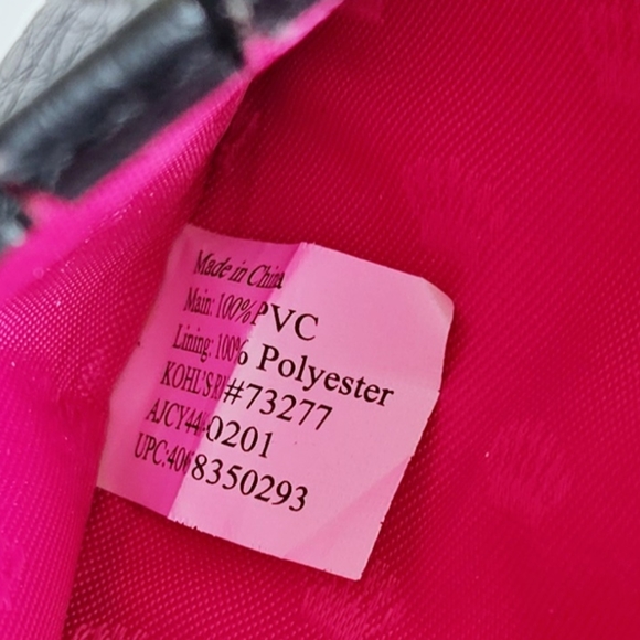 Juicy Couture Crossbody Vintage Wallet Black Leather Full Zip Mini Bag Snap - Picture 11 of 11